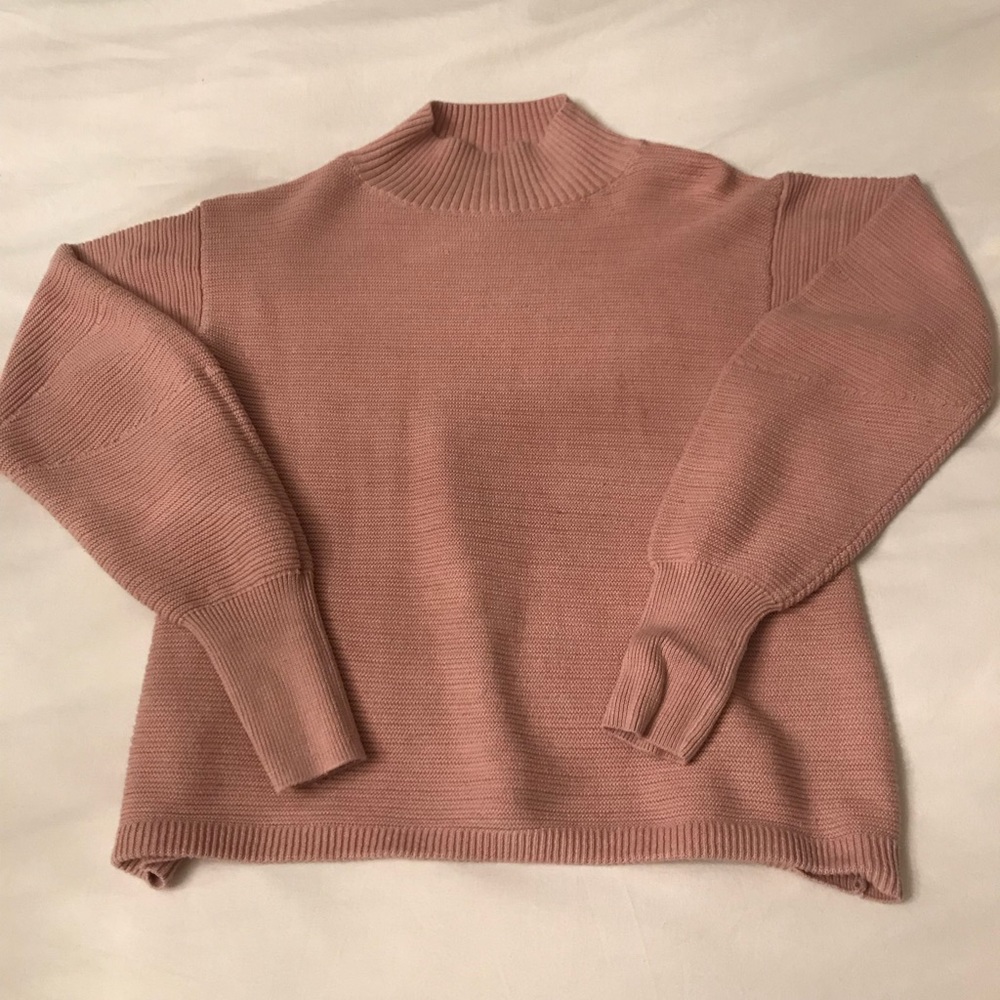 Topshop mauve Mock-neck Sweater